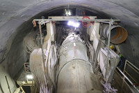 Cận cảnh robot Táo Bạo nặng 850 tấn bắt đầu khoan hầm cho metro Nhổn- Ga Hà Nội 