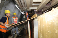 Cận cảnh robot Táo Bạo nặng 850 tấn bắt đầu khoan hầm cho metro Nhổn- Ga Hà Nội 