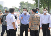 [Ảnh] Bộ Tư lệnh Thủ đô phun khử khuẩn Bệnh viện K cơ sở Tân Triều phòng Covid-19