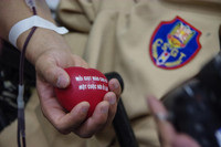 Ấn tượng hình ảnh thanh niên Công an Thủ đô rạng rỡ khi hiến máu phục vụ bệnh nhân ngày sát Tết