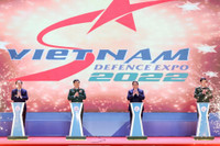 Toàn cảnh lễ khai mạc Triển lãm Quốc phòng quốc tế Việt Nam 2022