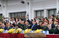 Toàn cảnh lễ khai mạc Triển lãm Quốc phòng quốc tế Việt Nam 2022