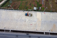 Công trường cầu Vĩnh Tuy giai đoạn 2 những ngày cuối năm 2022 