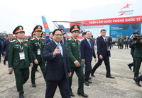 Toàn cảnh lễ khai mạc Triển lãm Quốc phòng quốc tế Việt Nam 2022