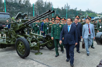 Toàn cảnh lễ khai mạc Triển lãm Quốc phòng quốc tế Việt Nam 2022