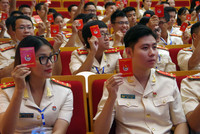 Những hình ảnh ấn tượng tại phiên thứ nhất Đại hội Đoàn CATP Hà Nội nhiệm kỳ 2022-2027