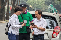 Cận cảnh các điểm trông giữ xe không dùng tiền mặt ở Hà Nội từ hôm nay