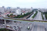 Toàn cảnh tuyến đường sắt đô thị trên cao sắp vận hành ở Hà Nội