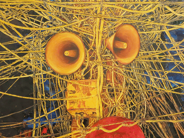 Những bức tranh dây điện nổi tiếng của họa sĩ Nguyễn Ngọc Dân