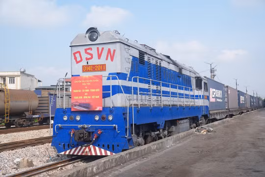 Chuyến tàu liên vận đầu tiên chở hàng kết nối từ Thanh Hải (Trung Quốc) đến Đồng Nai