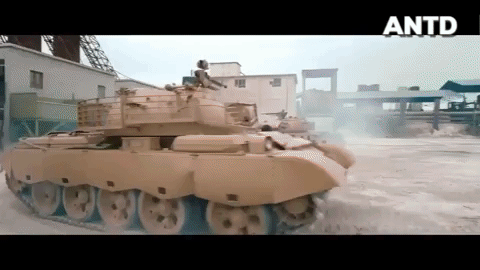 Hình ảnh chiếc xe tăng Type-59D trong một bộ phim Chiến Lang 2