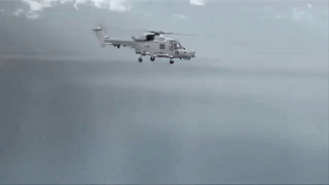 Trực thăng AW159 Wildcat phóng tên lửa. Trực thăng AW159 Wildcat phóng tên lửa.