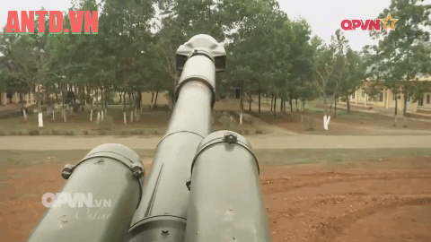 Pháo tự hành Su-152. Hình ảnh cắt từ bản tin của Kênh QPVN