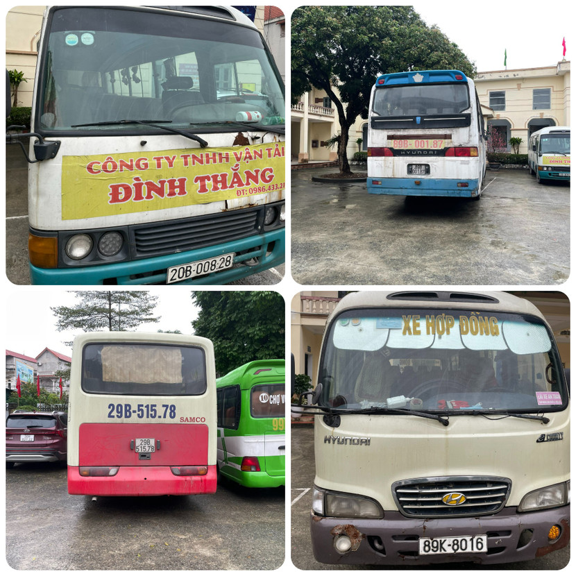 Bốn xe ô tô bị phát hiện sử dụng tem đăng kiểm và tem nộp phí sử dụng đường bộ giả. Bốn xe ô tô bị phát hiện sử dụng tem đăng kiểm và tem nộp phí sử dụng đường bộ giả.