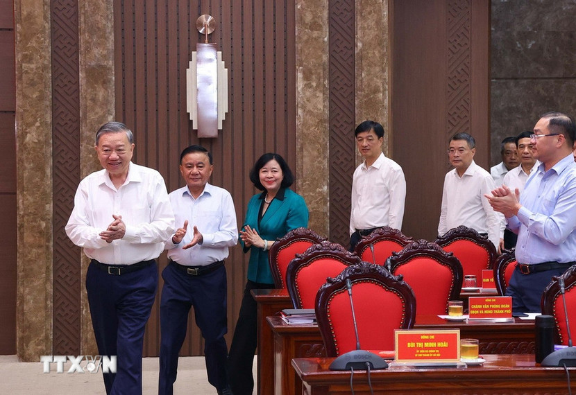 Tổng Bí thư Tô Lâm làm việc với Thành ủy Hà Nội Tổng Bí thư Tô Lâm làm việc với Thành ủy Hà Nội
