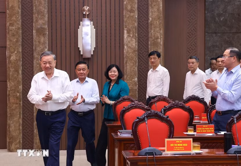 Tổng Bí thư Tô Lâm làm việc với Thành ủy Hà Nội Tổng Bí thư Tô Lâm làm việc với Thành ủy Hà Nội