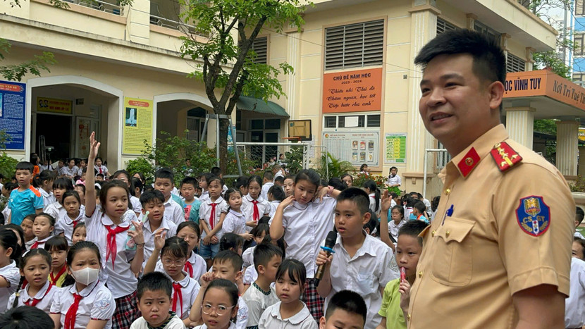 Đại úy Nguyễn Anh Pháp, tuyên truyền pháp luật về trật tự ATGT của Đội CSGT số 4, Phòng CSGT, Công an Hà Nội