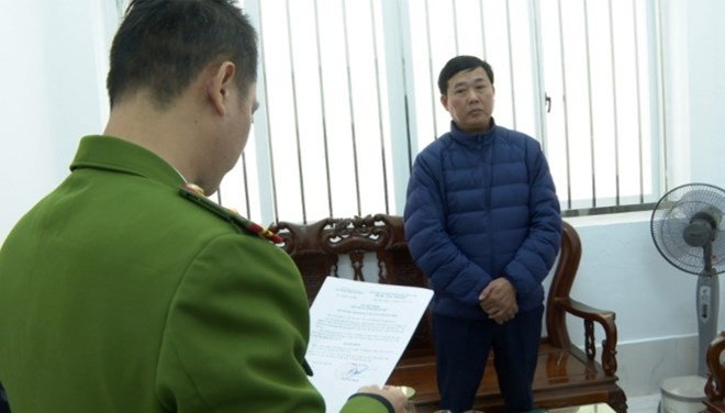 Đồng Minh Chính, Chủ tịch UBND xã Thụy Trường bị khởi tố. Ảnh: Công an tỉnh Thái Bình Đồng Minh Chính, Chủ tịch UBND xã Thụy Trường bị khởi tố. Ảnh: Công an tỉnh Thái Bình