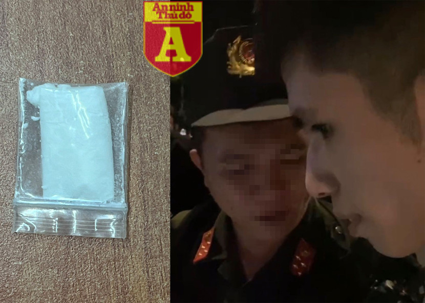 Đối tượng Vũ Hồng Sơn và tang vật Đối tượng Vũ Hồng Sơn và tang vật