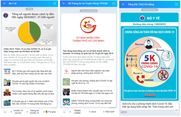 Dù từ 29-4, Việt Nam mới bắt đầu ghi nhận ca nhiễm mới trong cộng đồng nhưng những thông tin về khuyến cáo phòng dịch đã được gửi đến người dân trước đó.