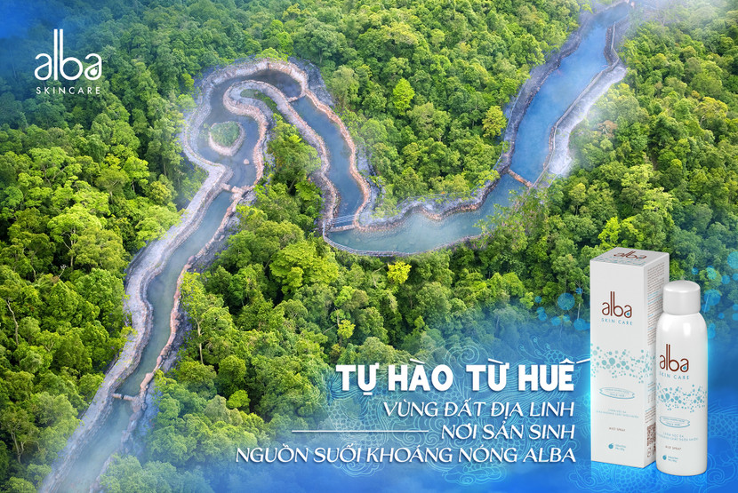 Nguồn suối khoáng thiên nhiên tạo nên sản phẩm xịt khoáng Alba tại Phong Sơn, Phong Điền, Thừa Thiên Huế