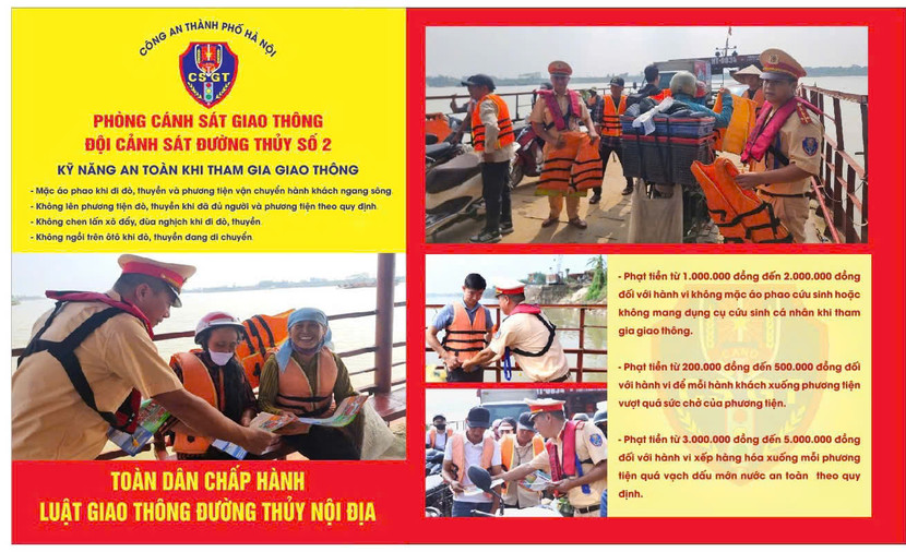 Việc duy trì cao điểm kiểm tra, xử lý vi phạm TTATGT đường thủy không chỉ góp phần bảo đảm an toàn giao thông mà còn nâng cao hiệu quả công tác phòng ngừa, đấu tranh với các hành vi vi phạm pháp luật trên tuyến đường thủy. Việc duy trì cao điểm kiểm tra, xử lý vi phạm TTATGT đường thủy không chỉ góp phần bảo đảm an toàn giao thông mà còn nâng cao hiệu quả công tác phòng ngừa, đấu tranh với các hành vi vi phạm pháp luật trên tuyến đường thủy.