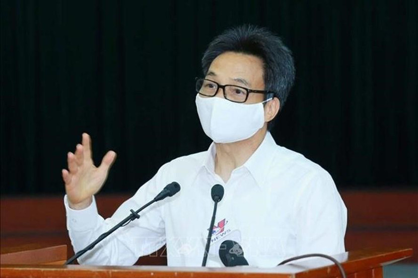 Phó Thủ tướng Vũ Đức Đam thông tin chuyên đề với lãnh đạo các cơ quan báo chí về tình hình phòng, chống dịch bệnh trong giai đoạn hiện nay.