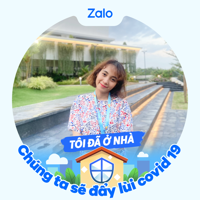 Chị Bạch Thị Hương Giang thay khung ảnh đại diện trên Zalo. Ảnh: Chụp màn hình