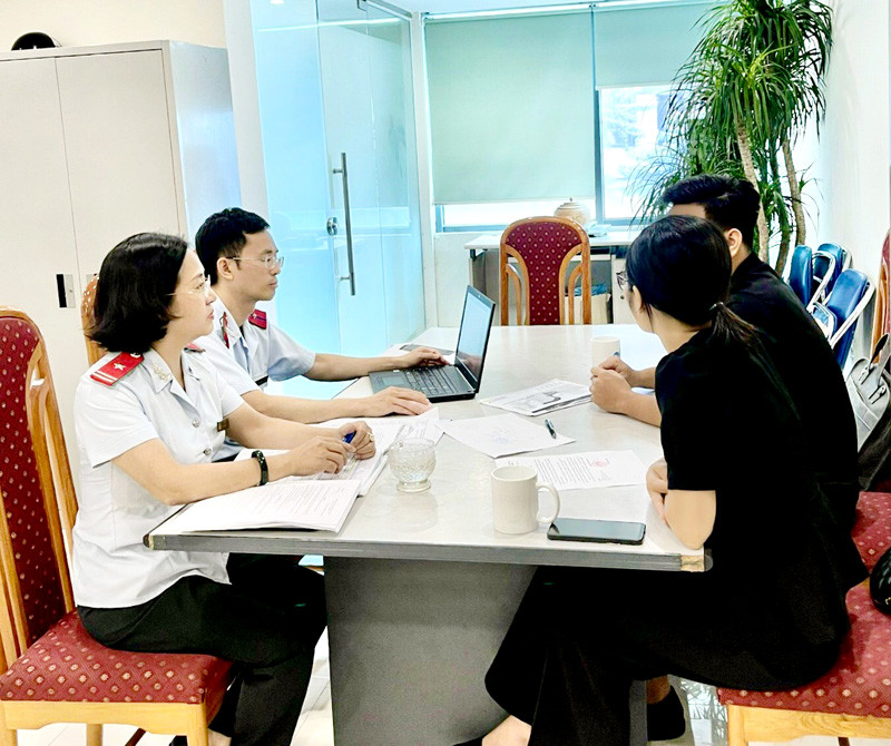 Thanh tra Sở Thông tin và Truyền thông thành phố Hà Nội làm việc với đại diện Công ty TNHH AmeriGroup