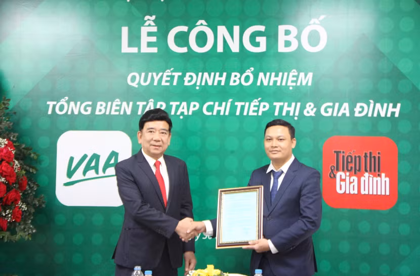Nhà báo Hoàng Vững được bổ nhiệm làm Tổng Biên tập Tạp chí Tiếp thị và Gia đình từ ngày 30/8/2022