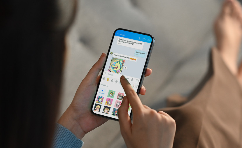 zSticker AI giúp tin nhắn Zalo thêm sinh động