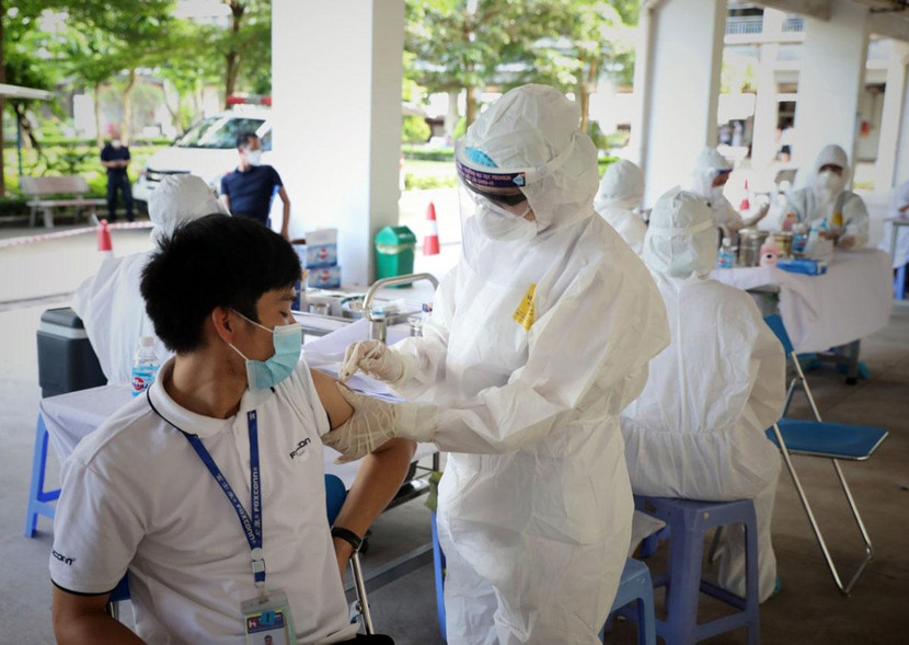 Bắc Giang từng trở thành ổ dịch lớn nhất cả nước khi ghi nhận hàng trăm ca mắc mới mỗi ngày. Ảnh: Sở TT&amp;TT tỉnh Bắc Giang.