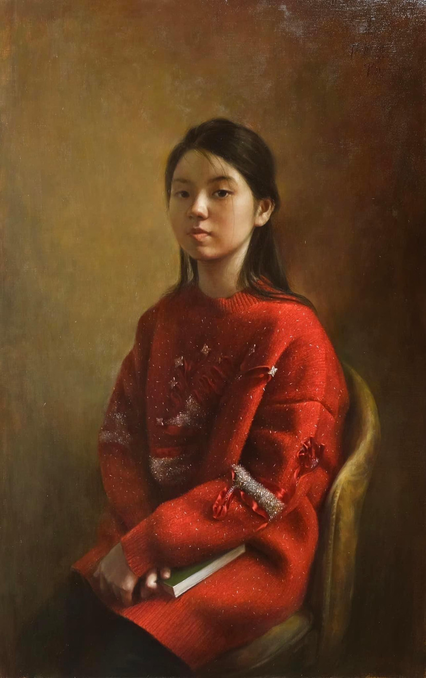 Tác phẩm "Chiếc áo giáng sinh" của họa sĩ Nguyễn Thọ Hiếu Tác phẩm "Chiếc áo giáng sinh" của họa sĩ Nguyễn Thọ Hiếu