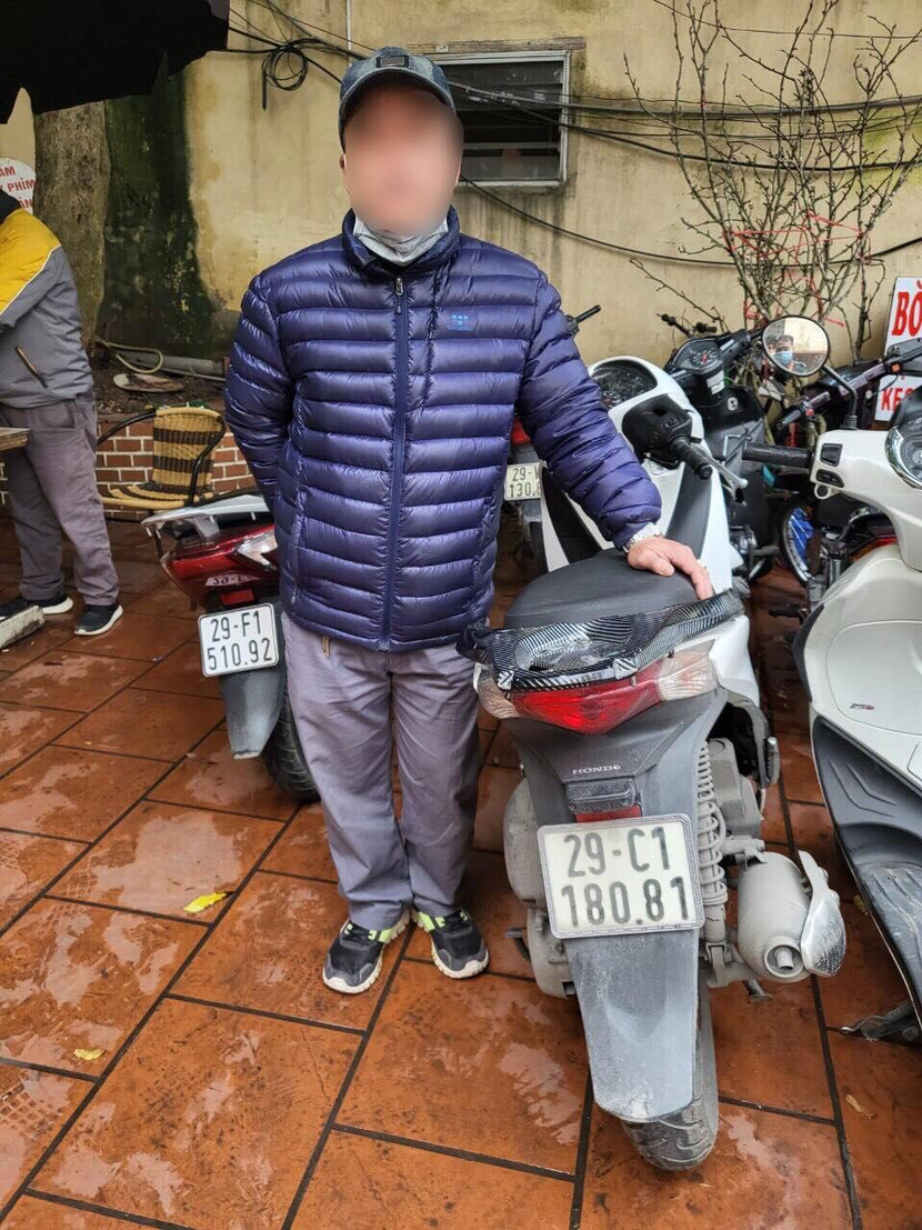 Xe Honda SH không rõ nguồn gốc được tổ công tác Y4/141 phát hiện.