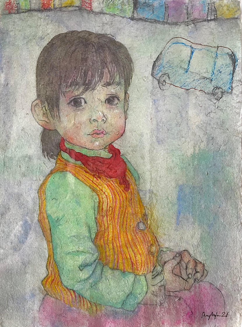 Tác phẩm "Bống" của họa sĩ Nguyễn Duy Anh Tác phẩm "Bống" của họa sĩ Nguyễn Duy Anh