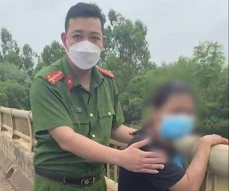 Công an xã Tế Nông đã kịp thời khuyên chị N trở về gia đình