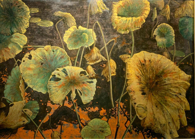 Tác phẩm Tàn thu của họa sĩ Trần Thế Anh Tác phẩm Tàn thu của họa sĩ Trần Thế Anh