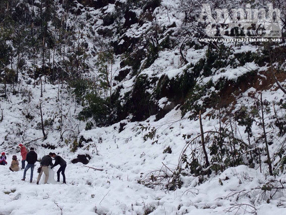 Tuyết trắng trời Sa Pa: Vẻ đẹp lạnh giá cuốn hút du khách ảnh 16 Tuyết trắng trời Sa Pa: Vẻ đẹp lạnh giá cuốn hút du khách ảnh 16