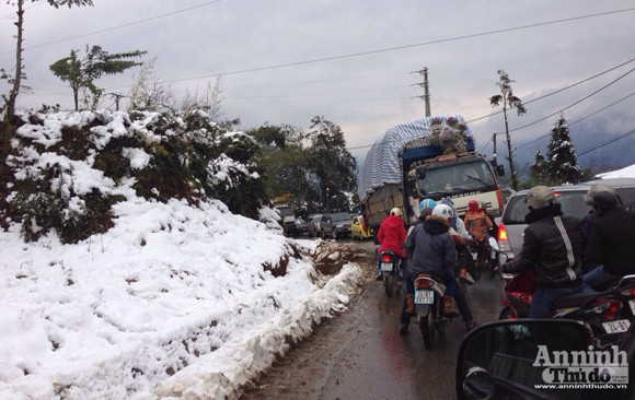 Sa Pa: Tuyết dày 50cm, nhiều vụ tai nạn giao thông do trơn trượt ảnh 13 Sa Pa: Tuyết dày 50cm, nhiều vụ tai nạn giao thông do trơn trượt ảnh 13
