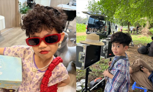 Bé Gấu đang thu hút sự chú ý của nhiều người trong các serries video đóng bà già để chia sẻ về đời sống