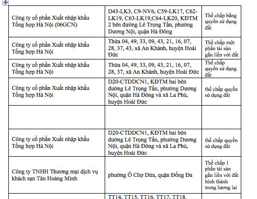 Hơn 30 dự án bất động sản đang thế chấp tại ngân hàng ảnh 4