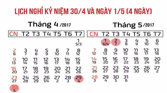 Dịp 30-4, cán bộ, công chức được nghỉ 4 ngày liên tiếp ảnh 1
