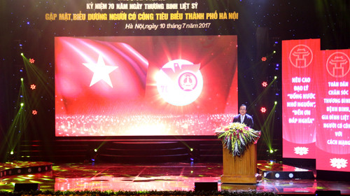 Bí thư Thành ủy Hoàng Trung Hải: Đền ơn đáp nghĩa trở thành nét đẹp văn hóa của người Hà Nội ảnh 1