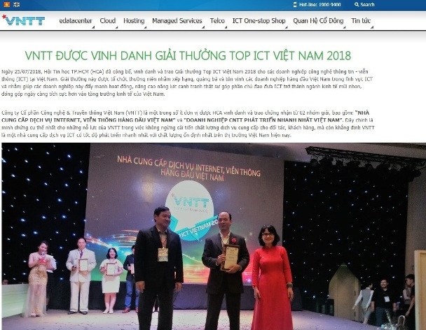 Công ty cổ phần công nghệ và truyền thông Việt Nam bị xử phạt 90 triệu đồng ảnh 1