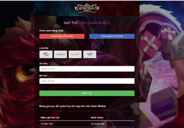 Tràn lan game online cho phép người chơi nạp thẻ điện thoại: Nhà mạng thu tiền và vô can? ảnh 1