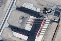 Phi đội tiêm kích tàng hình F-22 Mỹ lộ diện trên ảnh vệ tinh Trung Quốc