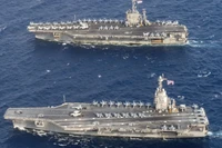Hỏa lực khổng lồ nếu Mỹ triển khai 3 nhóm tác chiến tàu sân bay gần Iran
