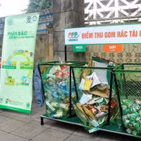 Thí điểm 100 điểm phân loại và thu hồi vật liệu tái chế tại Hà Nội 
