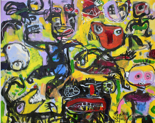 Tác phẩm "Cùng nắm tay" của Lưu Vũ Long