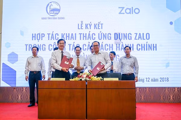 Bình Dương ứng dụng Zalo vào cải cách hành chính, xây dựng mô hình Thành phố thông minh ảnh 1